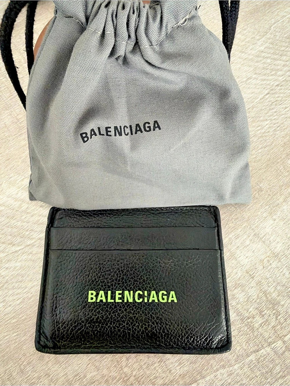 Balenciaga Cash Card Holder Black Wallet
